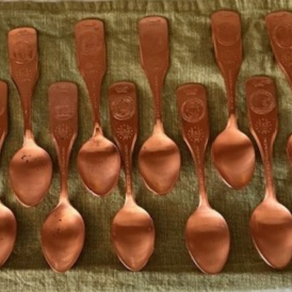 Copper Bicentennial 13 Colonies Spoons